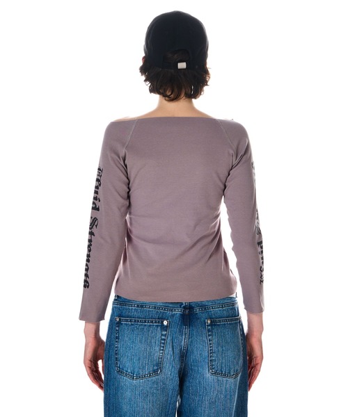 BEEDEN(ビーデン)の「BD EMBLEM FIT L/S TEE(Tシャツ/カットソー・レディース・ネイビー/レッド/グレー・FREE)」の16枚目の写真