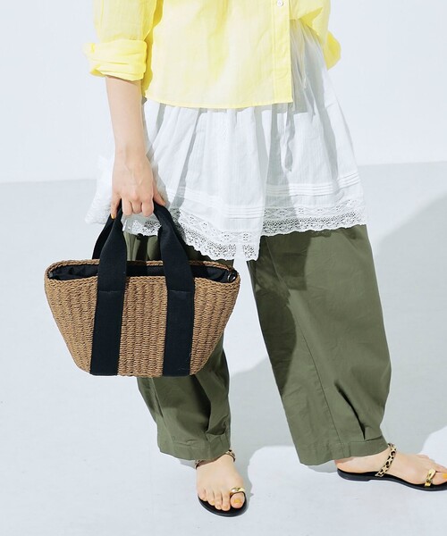 fredy emue（フレディエミュ）の「テープハンドルカゴバッグ（かごバッグ・レディース・ブラック/ブラウン/ベージュ系その他/ブラック系その他・FREE）」の14枚目の写真