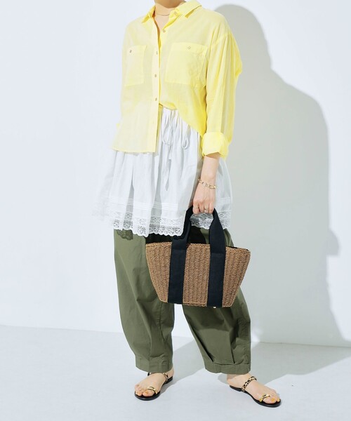 fredy emue（フレディエミュ）の「テープハンドルカゴバッグ（かごバッグ・レディース・ブラック/ブラウン/ベージュ系その他/ブラック系その他・FREE）」の15枚目の写真