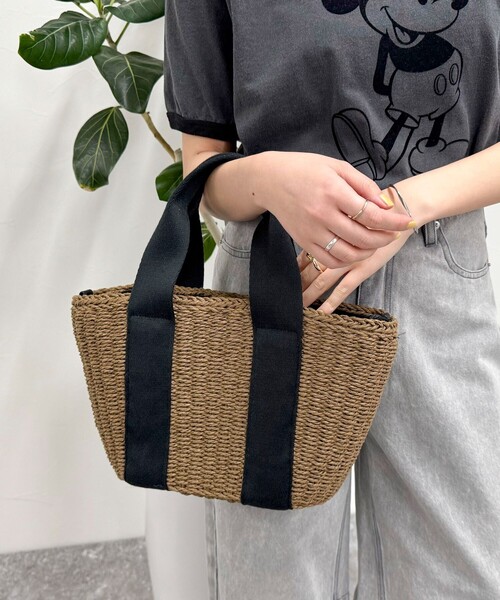 fredy emue（フレディエミュ）の「テープハンドルカゴバッグ（かごバッグ・レディース・ブラック/ブラウン/ベージュ系その他/ブラック系その他・FREE）」の18枚目の写真