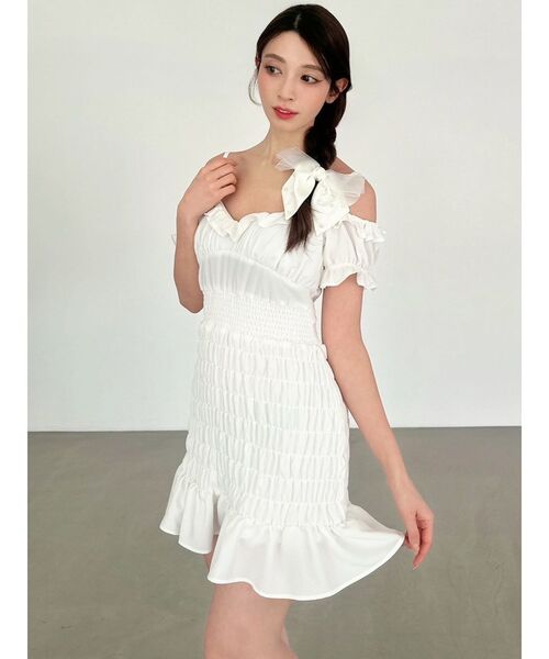 RESEXXY(リゼクシー)の「ポイントパールリボン(バレッタ/ヘアクリップ・レディース・ホワイト/ブラック・FREE)」の7枚目の写真