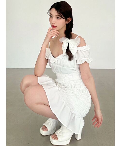 RESEXXY(リゼクシー)の「ポイントパールリボン(バレッタ/ヘアクリップ・レディース・ホワイト/ブラック・FREE)」の8枚目の写真