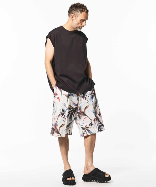 MAISON SPECIAL（メゾンスペシャル）の「《UNISEX》Smashing Light Punch Prime-Over Sleeveless T-Shirt/スマッシングライトパンチプライムオーバースリーブレスTシャツ【MAISON SPECIAL/メゾンスペシャル】（タンクトップ・メンズ・ブラック/チャコールグレー/ホワイト/レッド・0/1/2）」の20枚目の写真