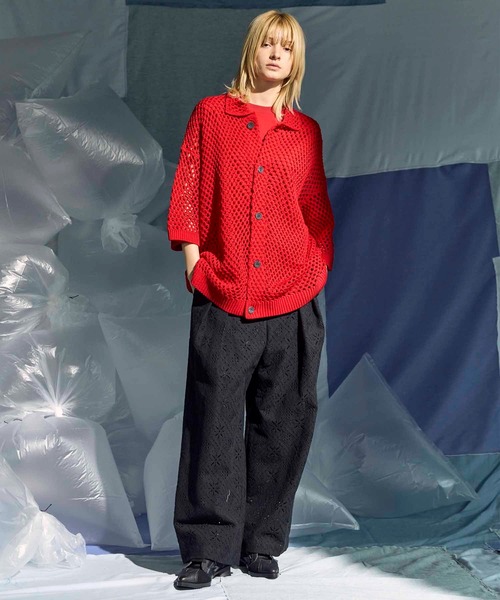 MAISON SPECIAL（メゾンスペシャル）の「《UNISEX》Smashing Light Punch Prime-Over Sleeveless T-Shirt/スマッシングライトパンチプライムオーバースリーブレスTシャツ【MAISON SPECIAL/メゾンスペシャル】（タンクトップ・メンズ・ブラック/チャコールグレー/ホワイト/レッド・0/1/2）」の11枚目の写真