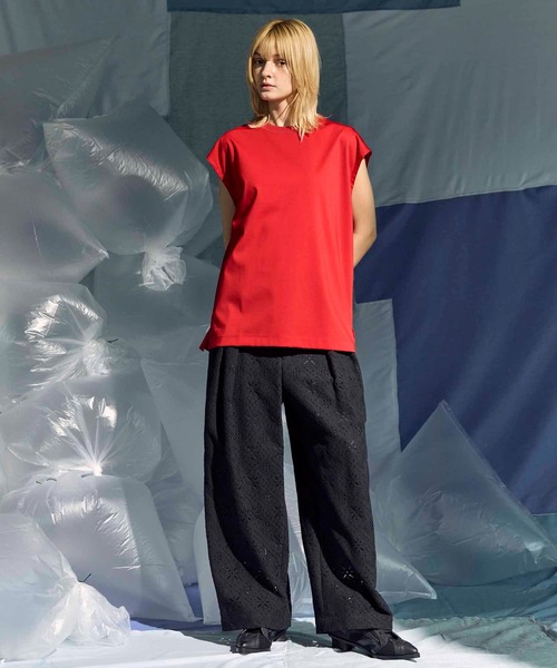 MAISON SPECIAL（メゾンスペシャル）の「《UNISEX》Smashing Light Punch Prime-Over Sleeveless T-Shirt/スマッシングライトパンチプライムオーバースリーブレスTシャツ【MAISON SPECIAL/メゾンスペシャル】（タンクトップ・メンズ・ブラック/チャコールグレー/ホワイト/レッド・0/1/2）」の22枚目の写真