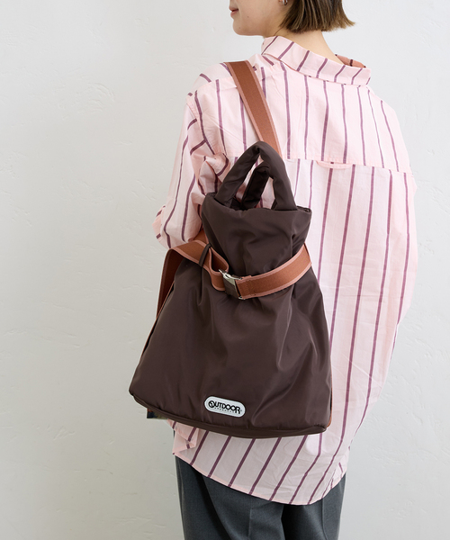 U by SPICK&SPAN（ユーバイスピックアンドスパン）の「≪追加≫【OUTDOOR/アウトドア】別注 Puilting 2way Tote 12（トートバッグ・レディース・ブラウン/ブラック・FREE）」の15枚目の写真