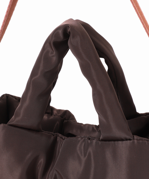 U by SPICK&SPAN（ユーバイスピックアンドスパン）の「≪追加≫【OUTDOOR/アウトドア】別注 Puilting 2way Tote 12（トートバッグ・レディース・ブラウン/ブラック・FREE）」の8枚目の写真