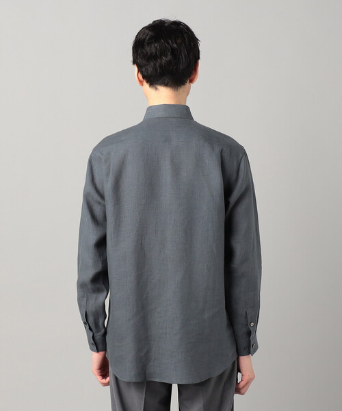 COMME CA MEN(コムサメン)の「〔LIBECO社〕ベルギーリネンブロード レギュラーカラーシャツ(シャツ/ブラウス・メンズ・チャコールグレー/ライトグレー/ブラック・L/M/S)」の21枚目の写真
