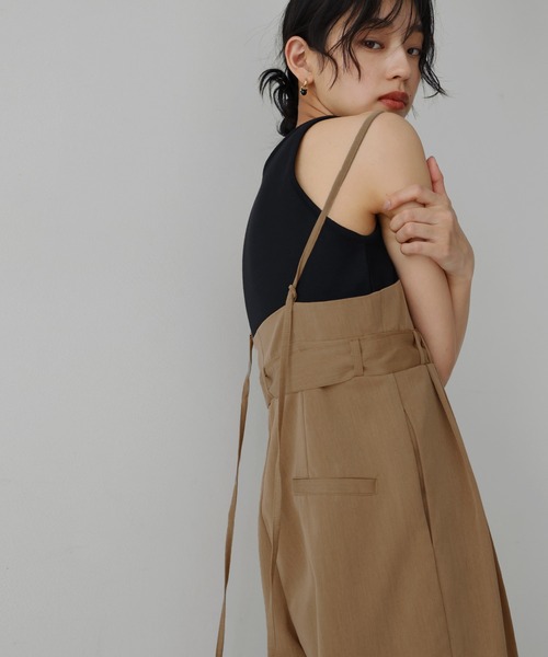 hellam（へラム）の「ベルト付きオールインワン（つなぎ/オールインワン・レディース・キャメル/ブラック/チャコール・FREE）」の19枚目の写真