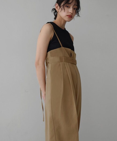 hellam（へラム）の「ベルト付きオールインワン（つなぎ/オールインワン・レディース・キャメル/ブラック/チャコール・FREE）」の22枚目の写真
