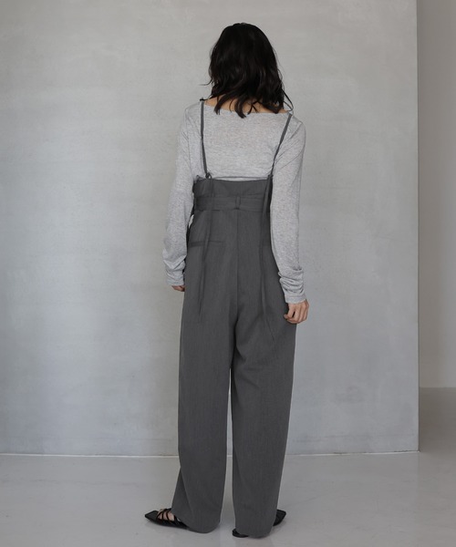 hellam（へラム）の「ベルト付きオールインワン（つなぎ/オールインワン・レディース・キャメル/ブラック/チャコール・FREE）」の11枚目の写真