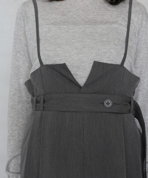 hellam（へラム）の「ベルト付きオールインワン（つなぎ/オールインワン・レディース・キャメル/ブラック/チャコール・FREE）」の15枚目の写真