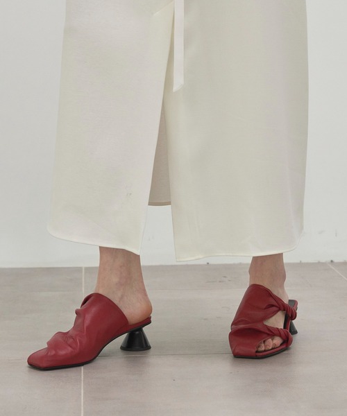 AKIRANAKA（アキラナカ）の「【AKIRANAKA/アキラナカ】別注 Matai RED/レザーサンダル（サンダル・レディース・レッド・36/37/38）」の3枚目の写真