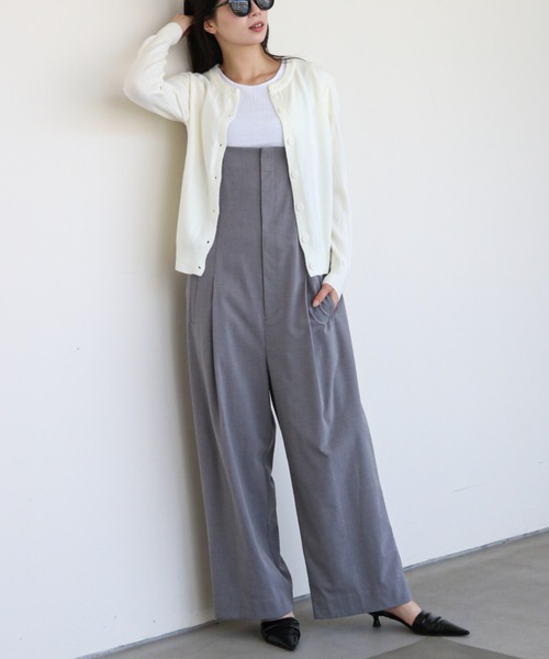 gossip!ロサンゼルス(ゴシップロサンゼルス)の「ウエストリブ ショートカーディガン(カーディガン/ボレロ・レディース・ブラック/ベージュ/グレー/オフホワイト/レッド・FREE)」の21枚目の写真
