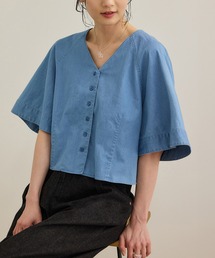 ROPE' | カーディ半袖ブラウス/洗える(シャツ/ブラウス)