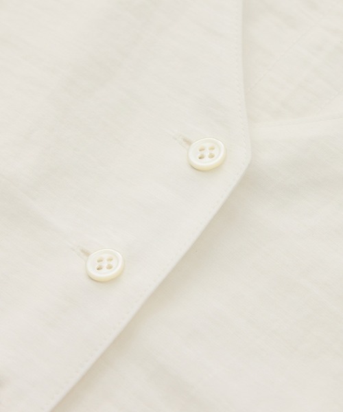 ROPE'（ロペ）の「カーディ半袖ブラウス/洗える（シャツ/ブラウス・レディース・ホワイト/ブルー系その他4・FREE）」の8枚目の写真