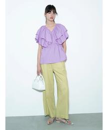 Te chichi | レーヨンリネンワイドパンツ《2025summer catalog item》(その他パンツ)