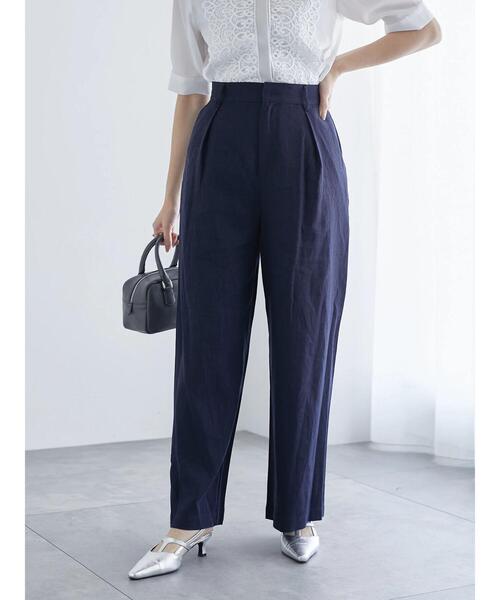 Te chichi(テチチ)の「レーヨンリネンワイドパンツ《2025summer catalog item》(その他パンツ・レディース・オフホワイト/ネイビー/グリーン/ピンク・F)」の19枚目の写真