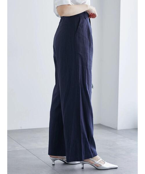 Te chichi(テチチ)の「レーヨンリネンワイドパンツ《2025summer catalog item》(その他パンツ・レディース・オフホワイト/ネイビー/グリーン/ピンク・F)」の18枚目の写真