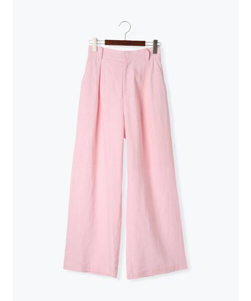 Te chichi(テチチ)の「レーヨンリネンワイドパンツ《2025summer catalog item》(その他パンツ・レディース・オフホワイト/ネイビー/グリーン/ピンク・F)」の13枚目の写真