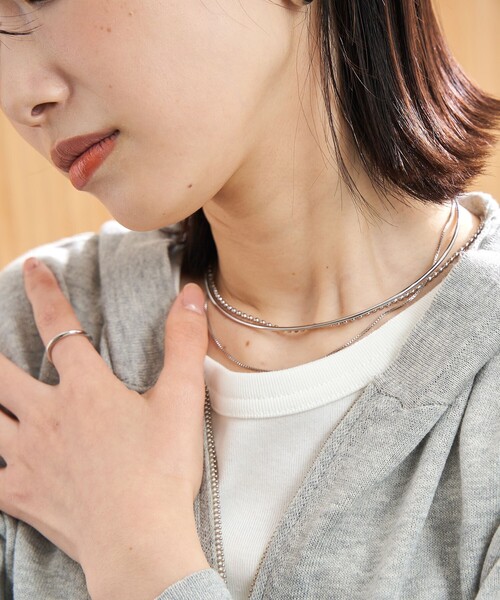 coen（コーエン）の「3連マルチウェイネックレス（ネックレス・レディース・ゴールド/シルバー・FREE）」の2枚目の写真
