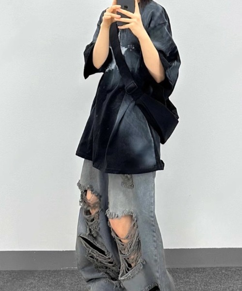 tシャツ A'GEM/9 × .kom 「ARULE/アルール」 スプレースターTシャツ レディース A'GEM/9 × .kom 『ARULE/アルール』 スプレースターTシャツ