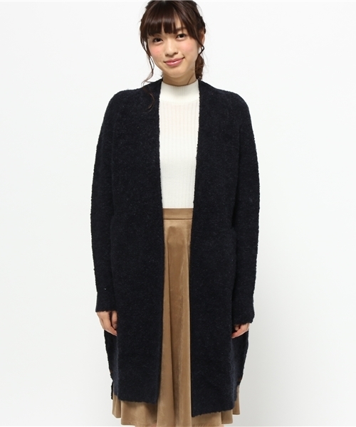 CIAOPANIC(チャオパニック)の「【Ciaopanic】 ブークレPUC/D(カーディガン/ボレロ・レディース・ブラック/ライトグレー/オフホワイト・FREE)」の4枚目の写真