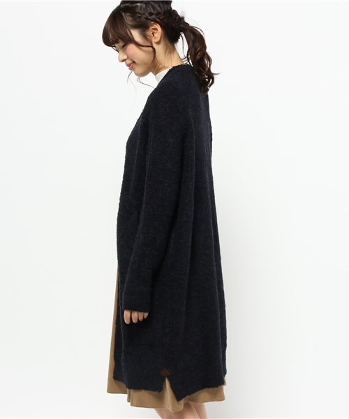 CIAOPANIC(チャオパニック)の「【Ciaopanic】 ブークレPUC/D(カーディガン/ボレロ・レディース・ブラック/ライトグレー/オフホワイト・FREE)」の5枚目の写真