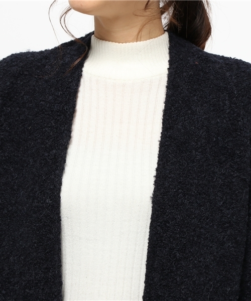 CIAOPANIC(チャオパニック)の「【Ciaopanic】 ブークレPUC/D(カーディガン/ボレロ・レディース・ブラック/ライトグレー/オフホワイト・FREE)」の7枚目の写真