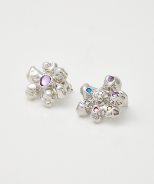 セール】BIJOU FLOWER P/EARRING ビジュー フラワー ピアス