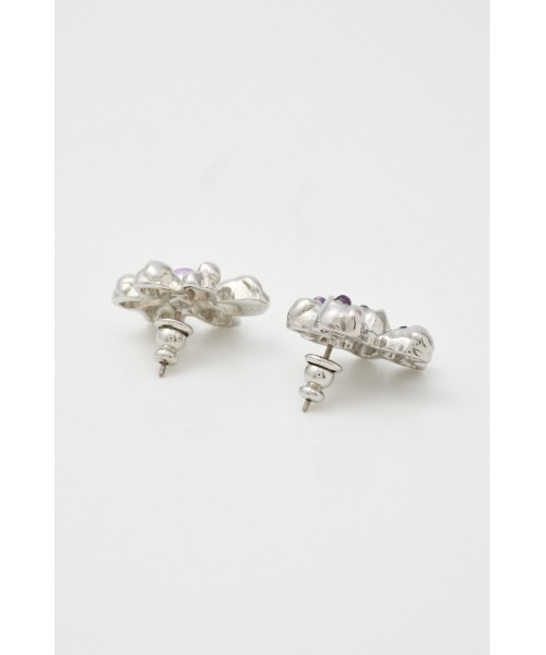 セール】BIJOU FLOWER P/EARRING ビジュー フラワー ピアス