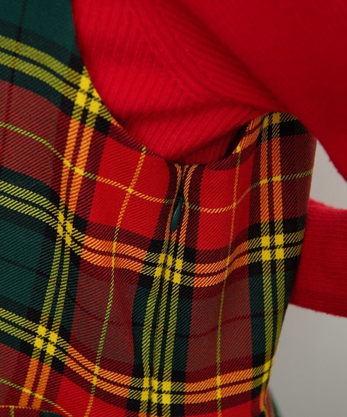 CHILD WOMAN（チャイルドウーマン）の「2/48タータンチェックワンピース（ワンピース・レディース・ブルー/グリーン/イエロー・FREE）」の19枚目の写真