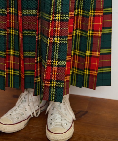 CHILD WOMAN（チャイルドウーマン）の「2/48タータンチェックワンピース（ワンピース・レディース・ブルー/グリーン/イエロー・FREE）」の20枚目の写真