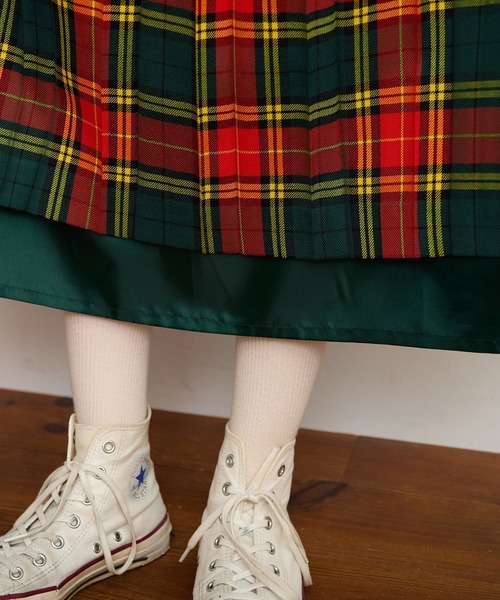 CHILD WOMAN（チャイルドウーマン）の「2/48タータンチェックワンピース（ワンピース・レディース・ブルー/グリーン/イエロー・FREE）」の21枚目の写真