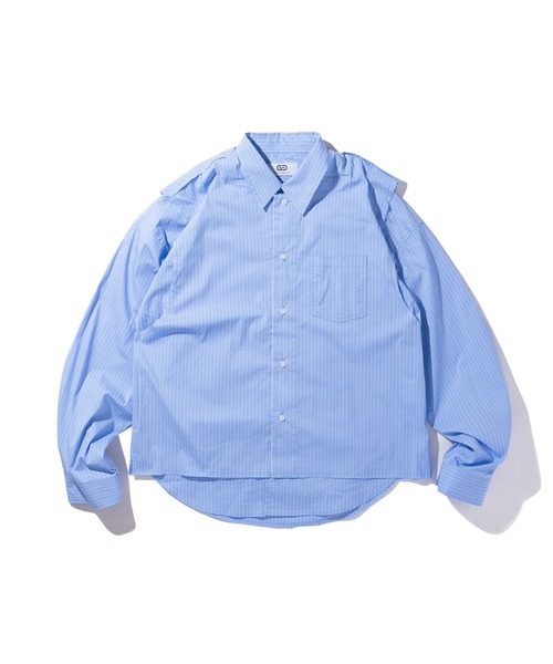 GOAT ESSENCE(ゴートエッセンス)の「LAYERED SHIRT(シャツ/ブラウス・メンズ・ブルー・2/3)」の4枚目の写真