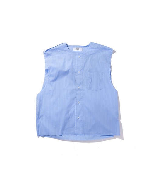 GOAT ESSENCE(ゴートエッセンス)の「LAYERED SHIRT(シャツ/ブラウス・メンズ・ブルー・2/3)」の8枚目の写真