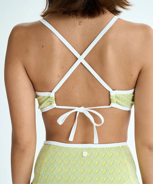 ROXY（ロキシー）の「SOLEIL BIKINI /ロキシー幾何学模様バンドゥビキニ（水着）（水着・レディース・ブラック/ブラウン/グリーン・SMALL/MEDIUM/LARGE）」の18枚目の写真