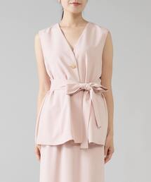 Tiara | リボンアクセントジレ(シャツ/ブラウス)