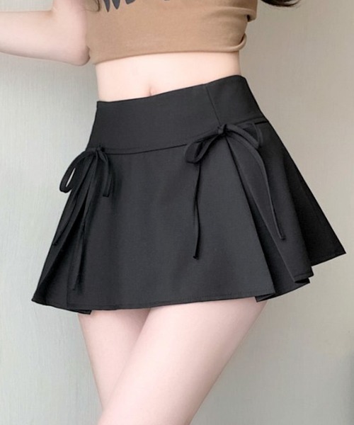 セール】リボンミニスカート インナーパンツ付き（スカート）｜REMUR