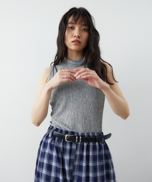 HANNE(アン)の「ドレープタートルノースリボディースーツ(Tシャツ/カットソー・レディース・グレー/ホワイト・FREE)」の6枚目の写真