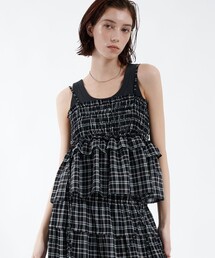 PUBLIC TOKYOパブリック東京トップス スラブリブフロントジップTOP（Tシャツ/カットソー）｜PUBLIC