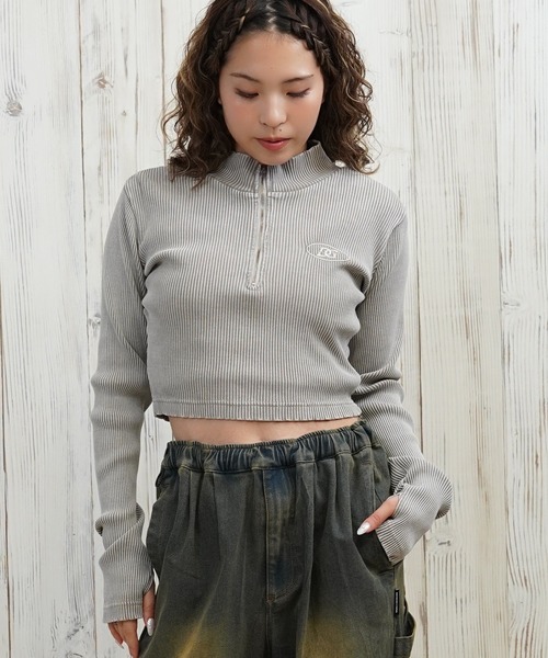 DC/ディーシー TELECO ハーフジップ ロンT LLT254312（Tシャツ