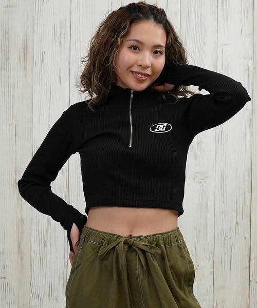 ティート セール】DC/ディーシー TELECO ハーフジップ ロンT LLT254312（Tシャツ