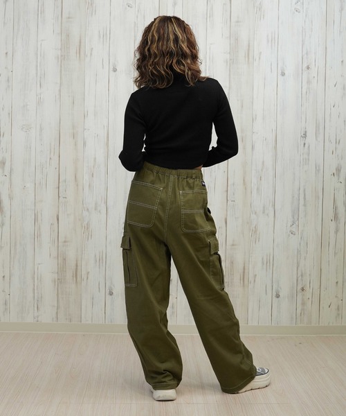 DC（ディーシー）の「DC/ディーシー TELECO ハーフジップ ロンT LLT254312（Tシャツ/カットソー・レディース・ホワイト/ベージュ/スミクロ/グレー/ブラック・M/L）」の16枚目の写真