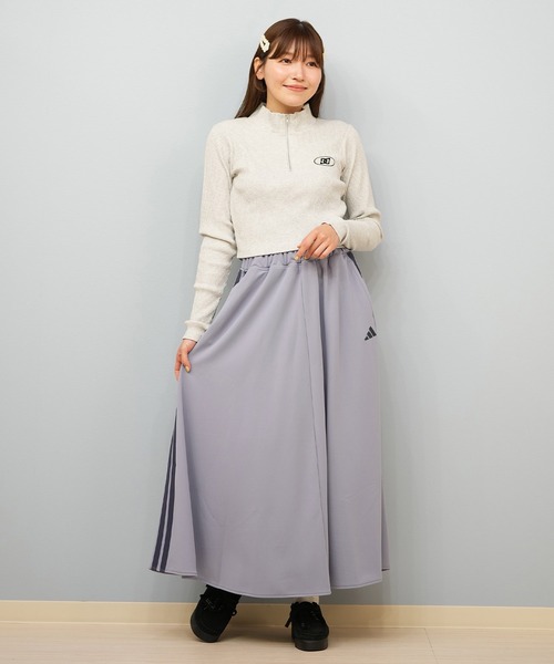 DC（ディーシー）の「DC/ディーシー TELECO ハーフジップ ロンT LLT254312（Tシャツ/カットソー・レディース・ホワイト/ベージュ/スミクロ/グレー/ブラック・M/L）」の19枚目の写真