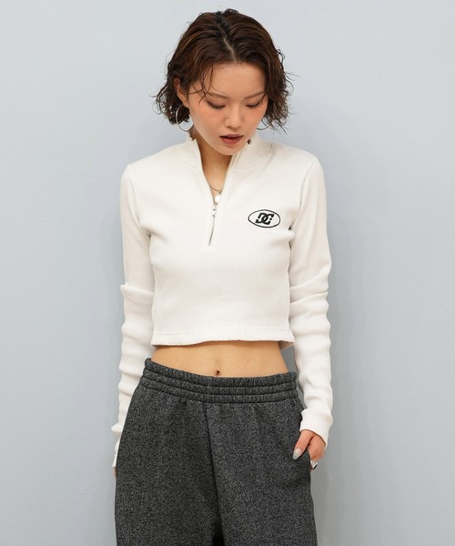 セール】DC/ディーシー TELECO ハーフジップ ロンT LLT254312（Tシャツ