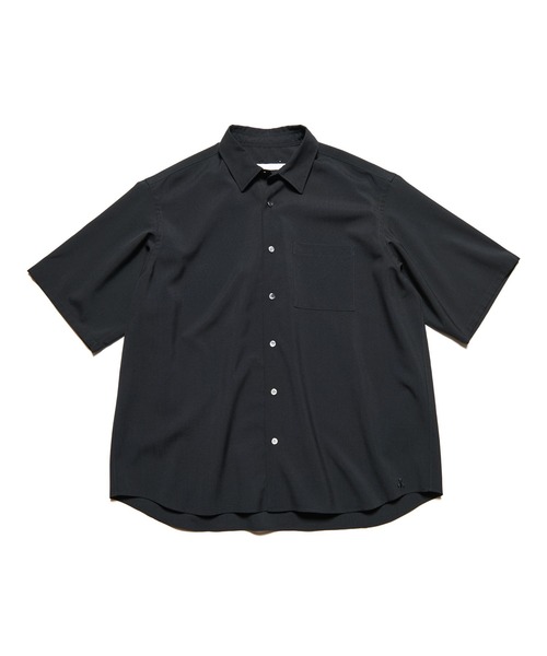SOPHNET.(ソフネット)の「HIGH-TWIST POPLIN RELAX-FIT S/S SHIRT(シャツ/ブラウス・メンズ・チャコールグレー/ホワイト/ブラック/ライトグリーン・1/2/4/3/5)」の3枚目の写真