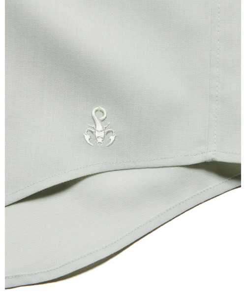 SOPHNET.(ソフネット)の「HIGH-TWIST POPLIN RELAX-FIT S/S SHIRT(シャツ/ブラウス・メンズ・チャコールグレー/ホワイト/ブラック/ライトグリーン・1/2/4/3/5)」の14枚目の写真