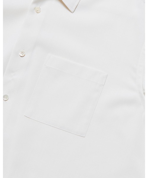 SOPHNET.(ソフネット)の「HIGH-TWIST POPLIN RELAX-FIT S/S SHIRT(シャツ/ブラウス・メンズ・チャコールグレー/ホワイト/ブラック/ライトグリーン・1/2/4/3/5)」の16枚目の写真