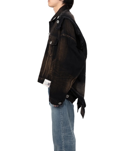 Maison MIHARA YASUHIRO(メゾンミハラヤスヒロ)の「Reverse-Back Denim Jacket(ブルゾン・メンズ・ブラック・44/46)」の6枚目の写真